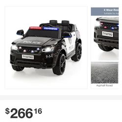 Kids (boy) Powered Police Cruiser 