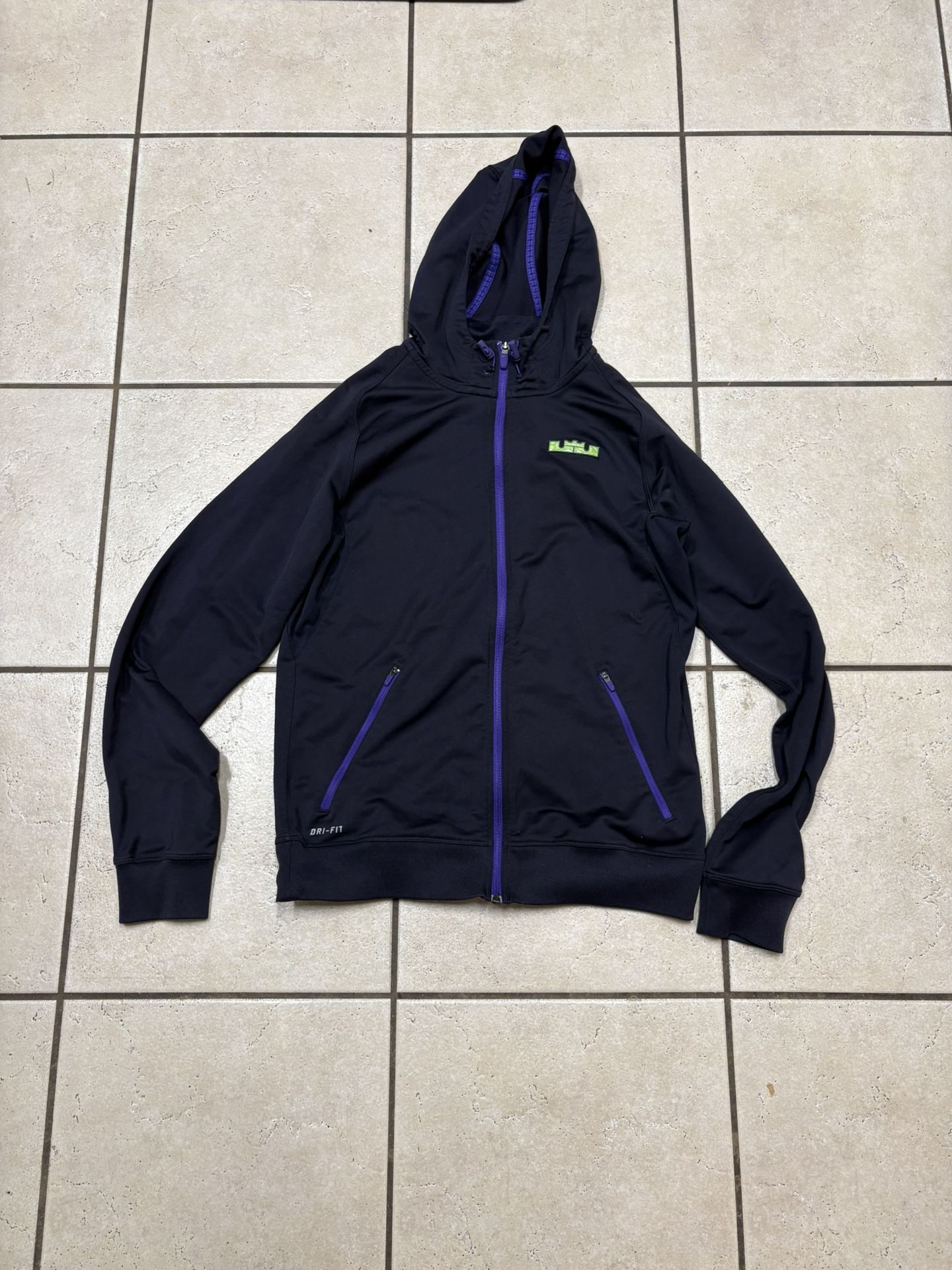 Purple LeBron X Nike Zip Up Mens Small