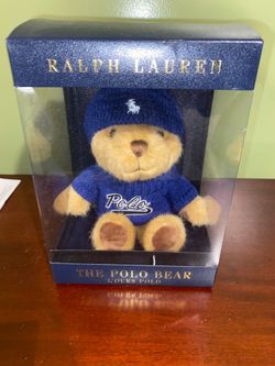 Ralph Lauren Blue Holiday Polo Bear