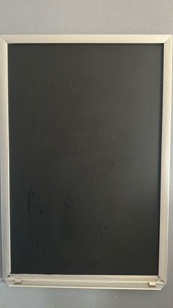 Chalkboard with Silver Aluminum Frame