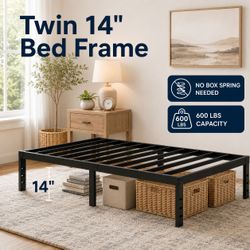 Twin size 14" bed frame   heavy duty