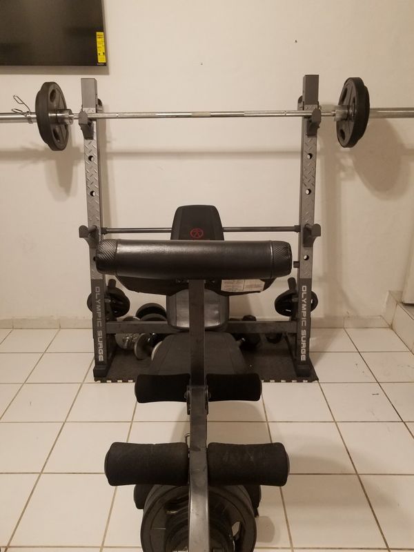 Marcy Deluxe Olympic Surge Bench For Sale In Miami Fl Offerup