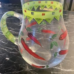 Chili Pepper Pitcher and Glasses 