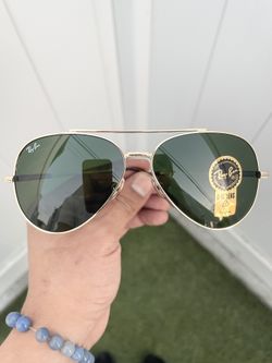 New With Tags Ray Ban Aviator 2 Titanium RB8225 Gold Size 58/14