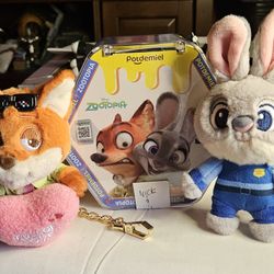 Potdemiel Zootopia series plush toy blind box Judy And Nick 