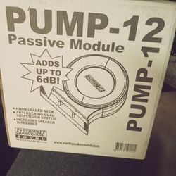 Earthquake Passive Radiator Module. Pump - 12 In Brand New makes A Ported Box Sealed That Sounds Important. Free Delivery Portland Vancouver