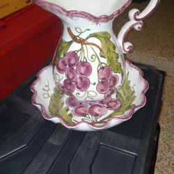 Italian Vintage Pitcher Set 