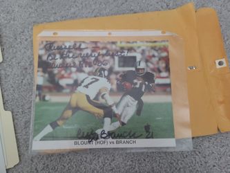 Cliff Branch Autographed Photo