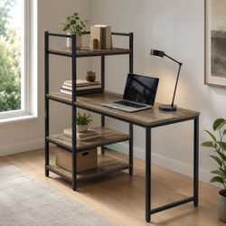 Computer Desk with Bookshelf – $59.99