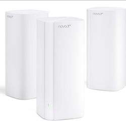 ☆ Tenda BE5100 WiFi 7 Mesh WiFi System – Dual-Band Whole-Home Coverage (6,600 Sq. Ft.), 1×2.5G + 2×1G Gigabit Ports, MLO & Ethernet Backhaul for Seaml