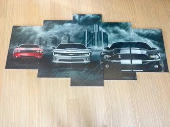 Modern Multi-Panel Sports Car Wall Art – Canvas Set
