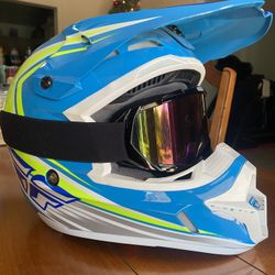 ATV Size Small Helmet And Goggles