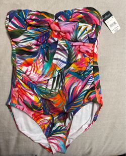 New with tags size 10  Ralph Lauren swimsuit and cover up