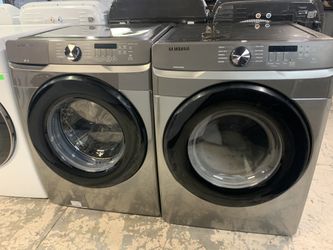 SAMSUNG WASHER AND ELECTRIC DRYER STACKABLE 