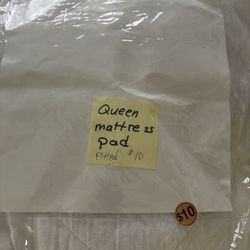 Queen Size Fitted Mattress Pad