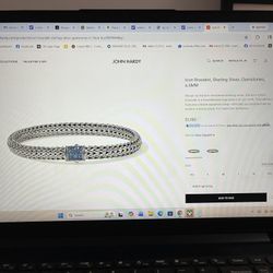 JOHN HARDY—ICON BRACELET—Sterling Silver  Gemstones 6.5 Mm