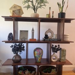 Mid Century Room Divider Storage Shelf 