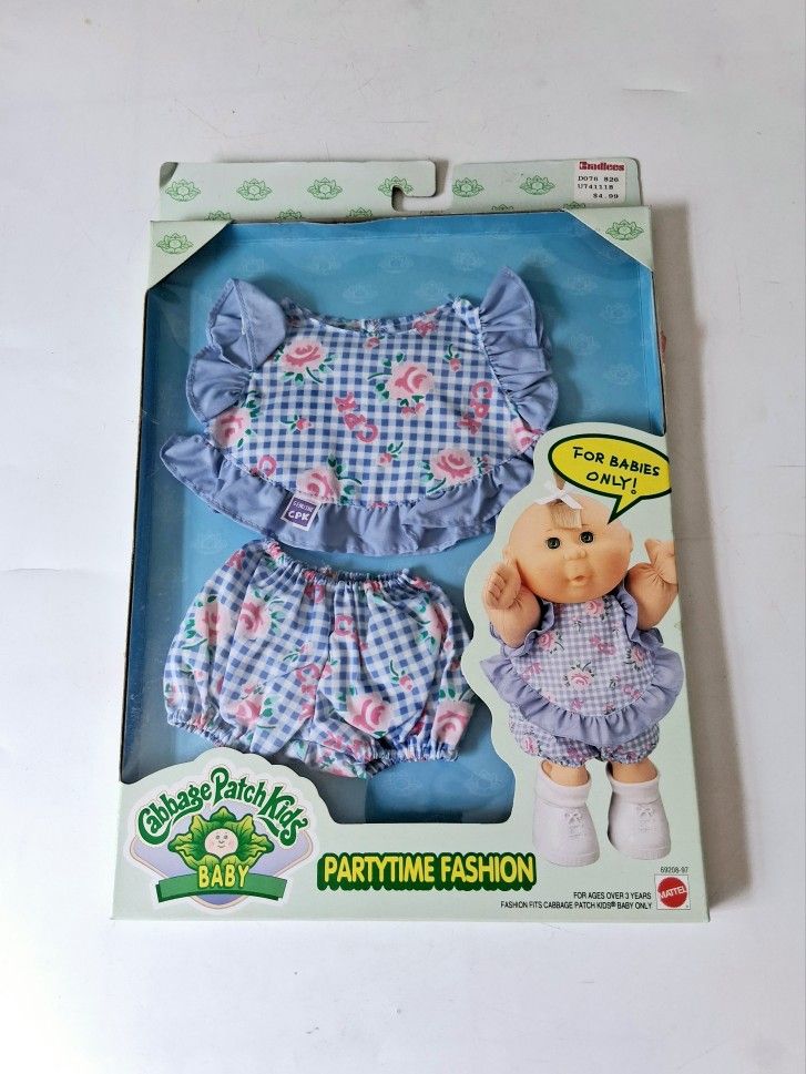 Vintage 1996 new cabbage patch kids 90s partytime fashion cabbage patch doll outfit
