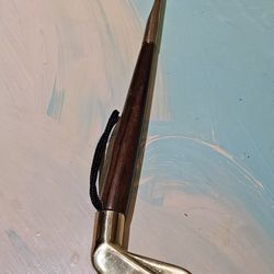 Vintage golf Shoe Handmade Solid Handle with Wooden and Brass used 