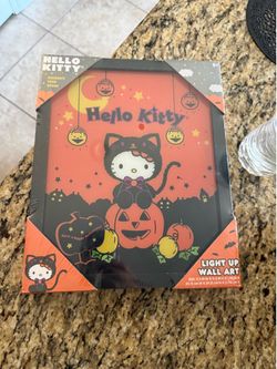 Hello kitty Halloween light up wall decor