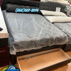 Memory Foam Beautyrest Queen Mattress And Box Set New Cama 