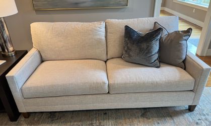 Modern Light Gray Sofas (2) from Selden’s – Excellent Condition (minimally used)
