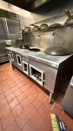 Commercial NSF 3 hole Chinese Wok Range made USA CWRUS-3H