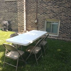 6ft Table With 6 Chairs $95