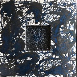 ART ARTIST ARTWORK ABSTRACT/CONTEMPORARY ORIGINAL PAINTINGS SIZE: 24x24 SHADOW BOX acrylic on canvas One of a kind. Size: 24x24 RETAIL VALUE: $600.00