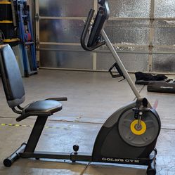 The Gold's Gym Cycle Trainer 400 RI Recumbent Exercise Bike