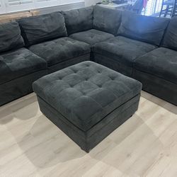 Gray Sectional Sofa 