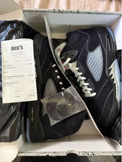 Nike Jordan 5 Black Metallic Reimagined - Size 12