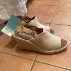 Toms Espadrille Wedges 9.5