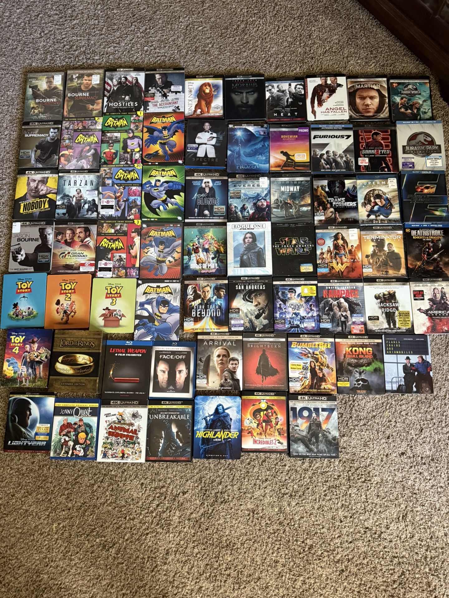 Movies For Sale: 4K / Blu Ray / DVD