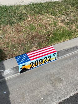 Decorative curb address