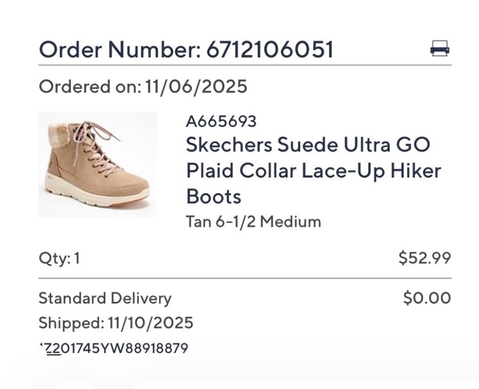 New Skechers Suede Ultra GO Plaid Lace Up Hiker Boots