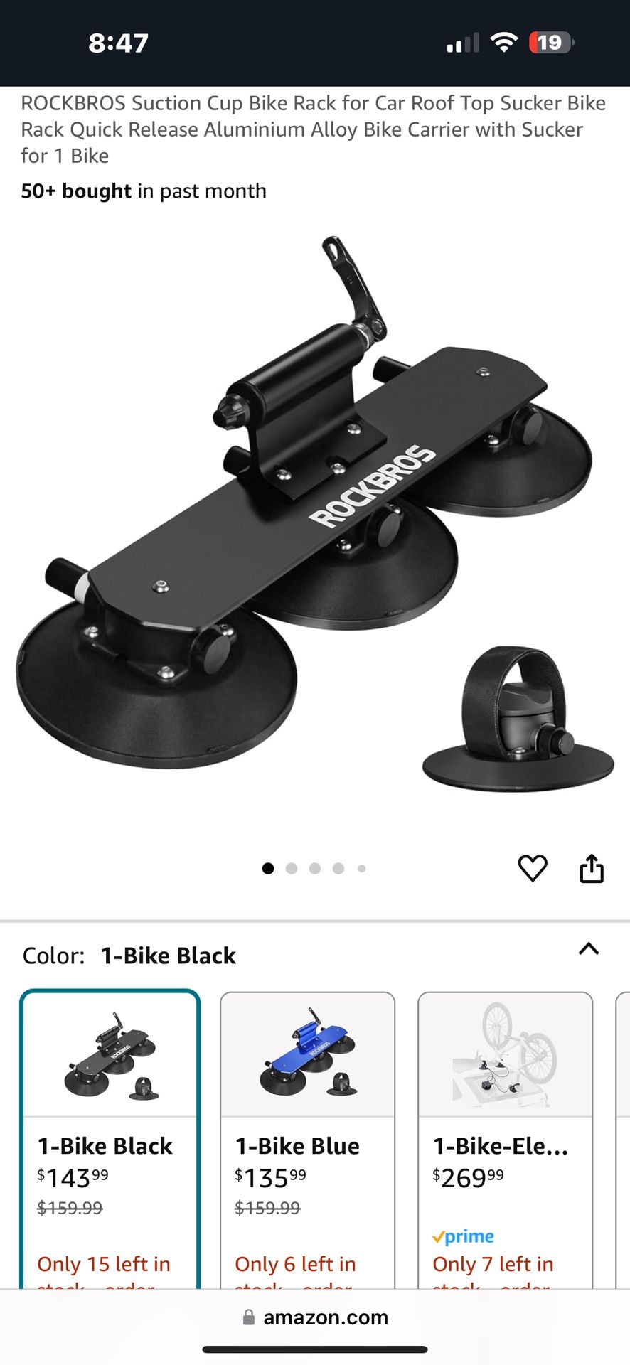 Suction Cup Bike Rack