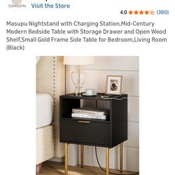 SET OF 2 Night Stand Side Tables