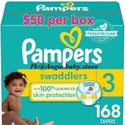 Pampers Swaddlers Size 3 Jumbo Box