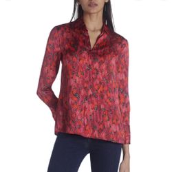 Nic And Zoe Mix And Mingle Red Blouse New 