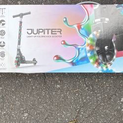Jupiter Light Up Folding Kick Scooter 