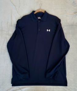 UNDER ARMOUR-MENS SIZE M-LONG SLEEVE-HEAT GEAR SHIRT-BLACK