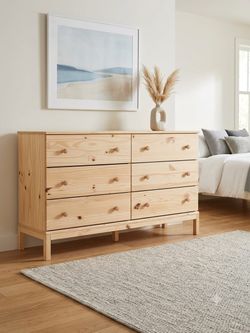 Solid wood dresser
