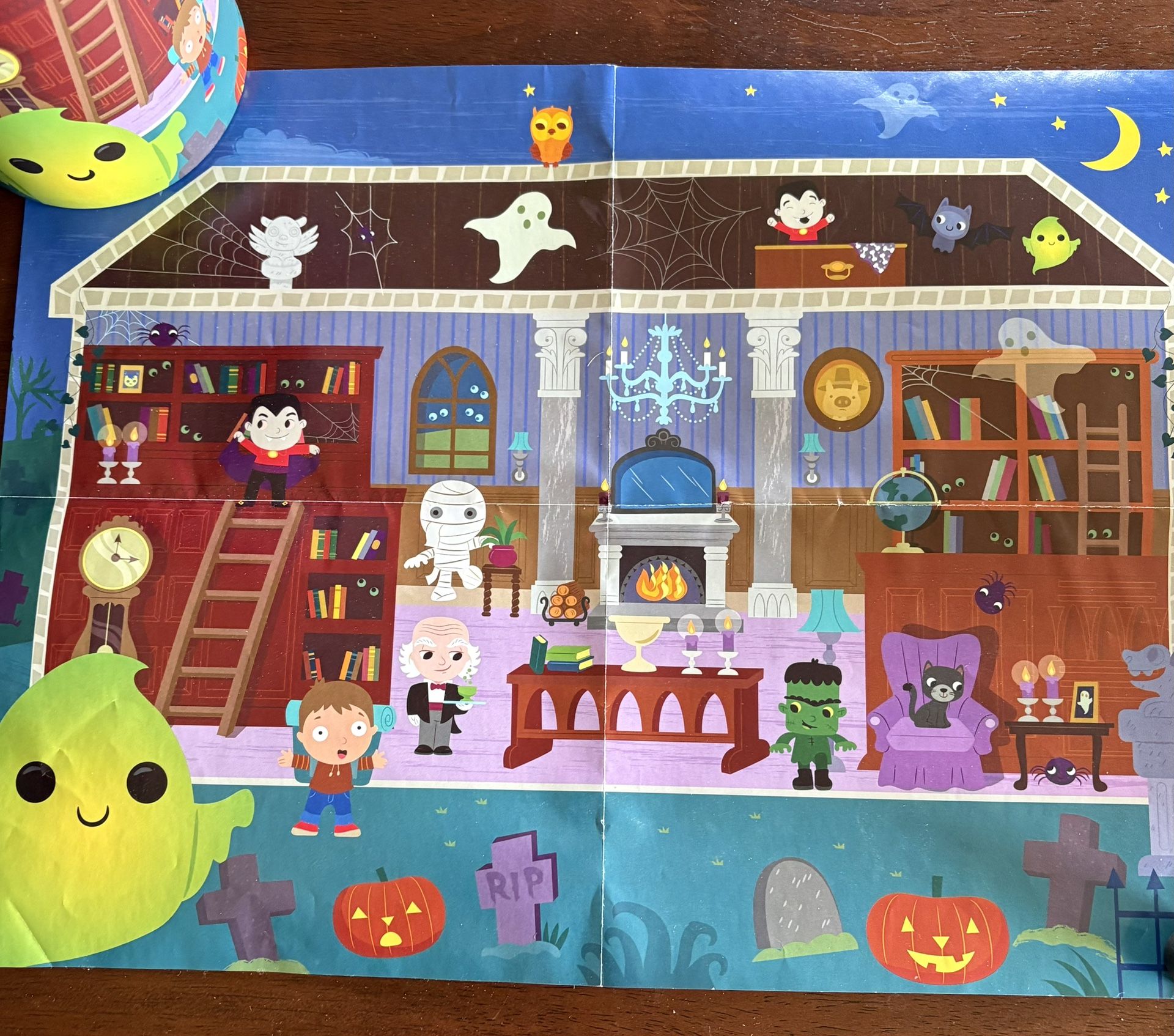 Puzzle 100 Pc Halloween Monster Mansion