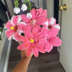 Handmade pipe cleaner bouquet