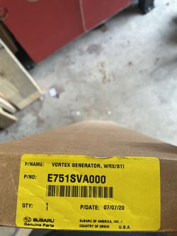 2019 WRX OEM VORTEX GENERATOR