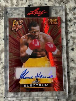 Tommy “Hitman” Hearns Autographed Card 2/2