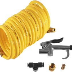 Seat air blow gun kit for semi truck