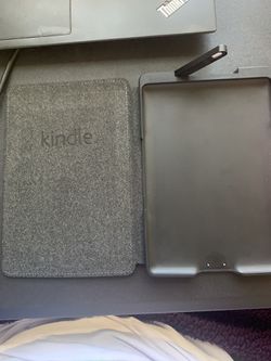 Amazon kindle lighted leather cover and Kindle