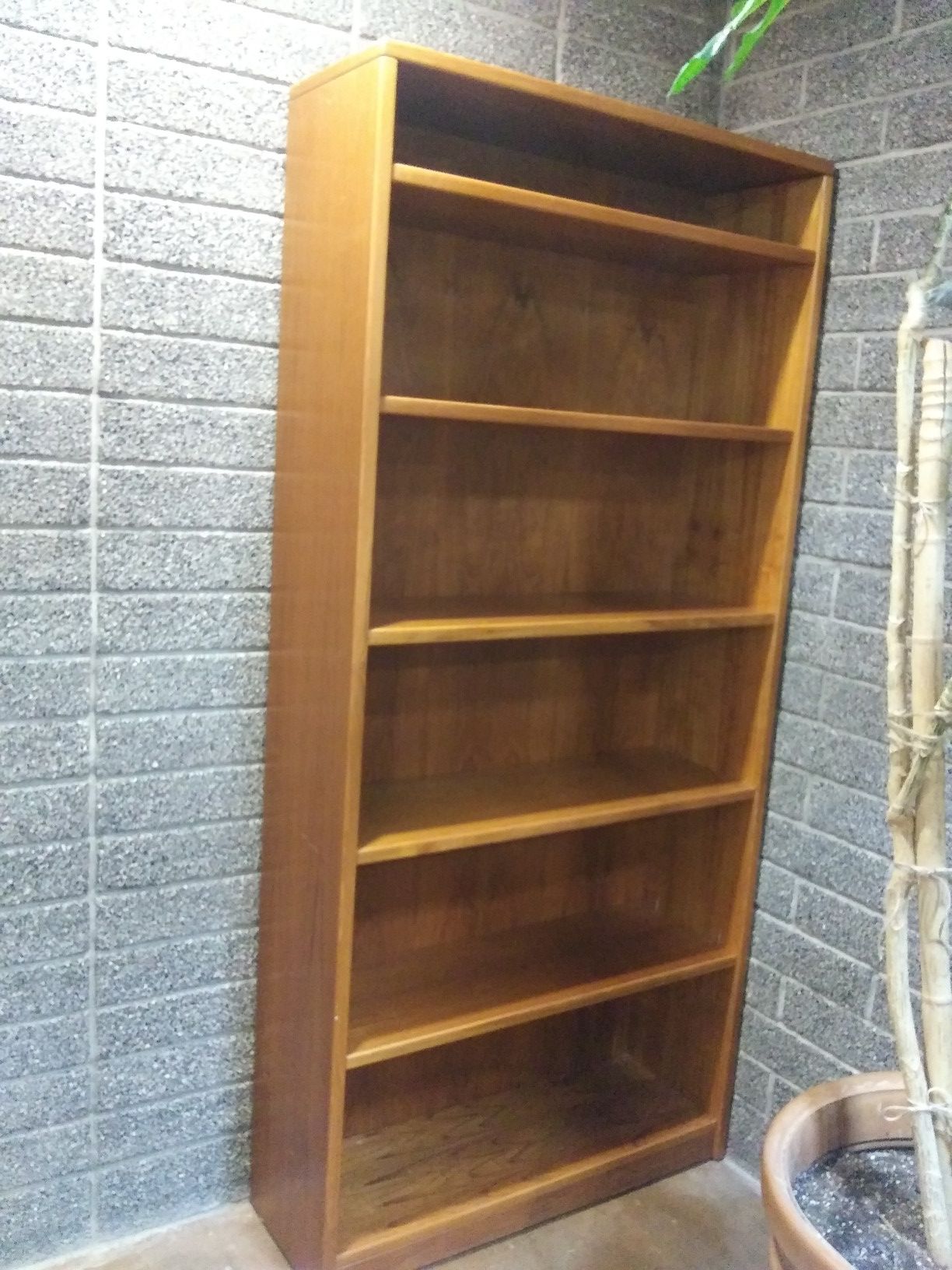 Copenhagen teak bookshelf and matching hutch / credenza